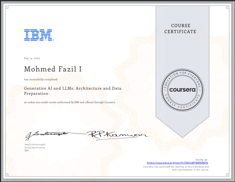 Placeholder Certificate